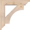 Ekena Millwork Westlake Traditional Smooth Bracket w/ Offset Brace, Douglas Fir, 5 1/2"W x 22"D x 22"H BKT0604X22X22WTL01SDF - alternate 3